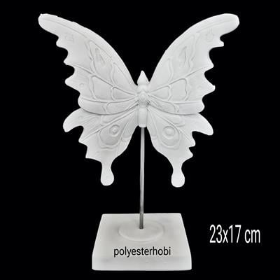 OB 2328 - Kelebek Kaideli Ham Polyester Dekoratif Obje 2