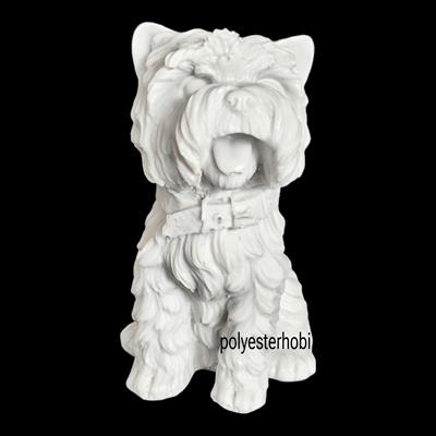 OB 2342- Mini Sevimli Köpek Biblo Ham Polyester Dekoratif Obje