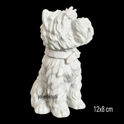 OB 2342- Mini Sevimli Köpek Biblo Ham Polyester Dekoratif Obje