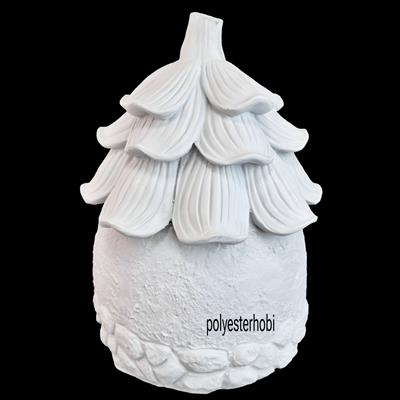 OB 2345 - Çilek Şans Evi Ham Polyester Dekoratif Obje