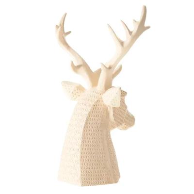 OB 2366 - Geyik Büst Ham Polyester Dekoratif Obje