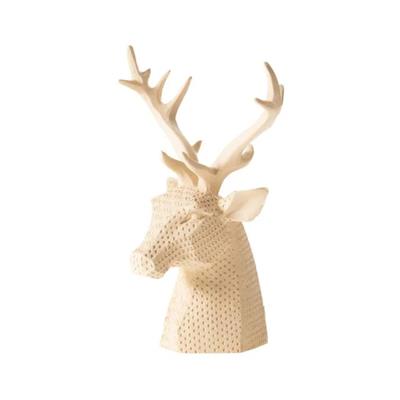 OB 2366 - Geyik Büst Ham Polyester Dekoratif Obje
