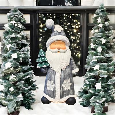 OB 2367 - Noel Baba Büyük Büst Ham Polyester Dekoratif Obje