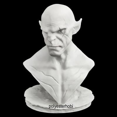 OB 2371 - Hobbit Azog Lord Büst Ham Polyester Obje