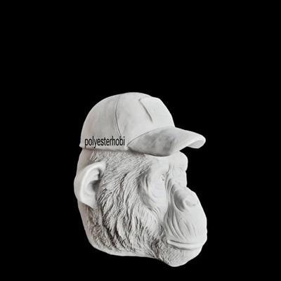 OB 2399 - Maymun Şapkalı Ham Polyester Heykel