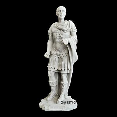 OB 2417 - Sezar Büst Heykel Ham Polyester Obje