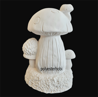 OB 2420 - Mantar Ev Ham Polyester Dekoratif Bahçe Obje