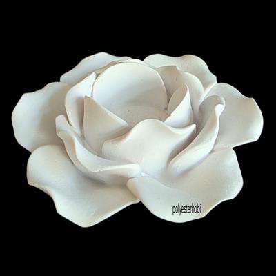 OB 2426 - Gül Ham Polyester Dekoratif Tamamlayıcı Mumluk Obje