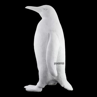 OB 2445 - Penguen Heykel Dev Boy Bahçe , Ev ,Ofis Dekorasyon , Ham Polyester Biblo