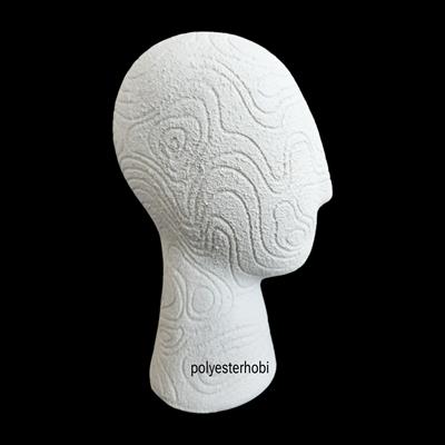 OB 2457 - Soyut Windy Head Biblo Ev , Ofis Dekor, Heykel Ham Polyester  Modern Obje