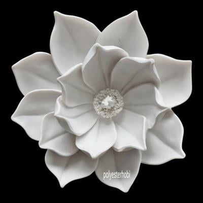 Ob 2475 - Lotus Nilüfer Çiçeği Ham Polyester Asılabilir Duvar ve Masaüstü Dekor