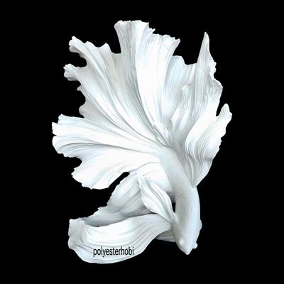 Ob 2502 -  Balık Dev Büst Heykel  Ham Polyester Ev ,Ofis Dekor