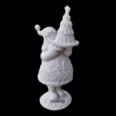 Ob 2529 - Noel Baba Pastacı Biblo Ham Polyester Ev Dekor