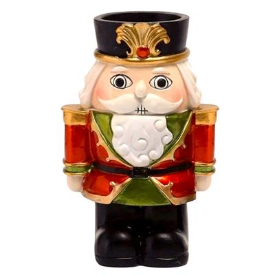 Ob 2534 - Kurşun Asker Mumluk Biblo Ham Polyester Yılbaşı Ev Dekor