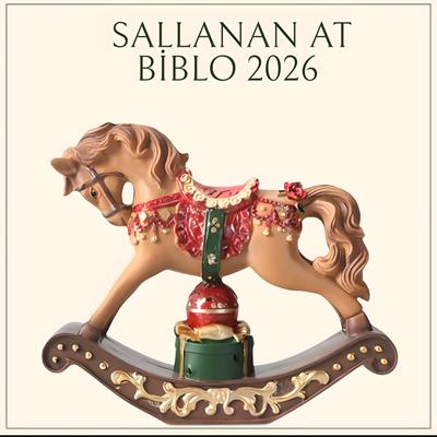 Ob 2550 - Sallanan At Biblo 2026 Büyük Boy Ham Polyester Yılbaşı Ev Dekor