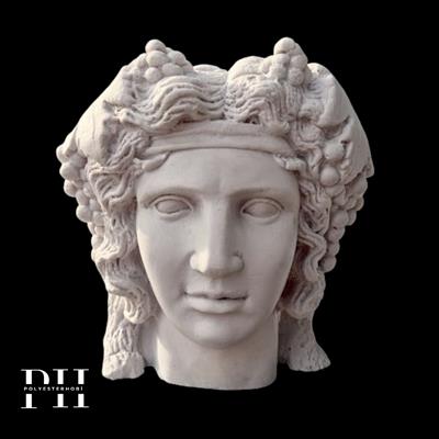 Ob 2557 - Dionysos Heykel Ham Polyester Ev ,Ofis Dekoratif Büst