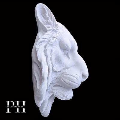 Ob 2559 - Aslan Dev Boy Asılabilir Duvar Dekorasyon Ham Polyester Ev ,Bahçe Dekor Obje