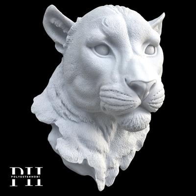 Ob 2560 - Puma Dev Boy Asılabilir Duvar Dekorasyon Ham Polyester Ev ,Bahçe Dekor Obje