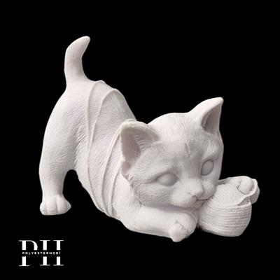 Ob 2603 - Oyuncu Kedi Ham Polyester Obje