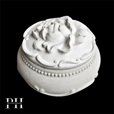 Ob 2628 - Gül Kutu Mini Boy Ham Polyester Dekoratif Obje