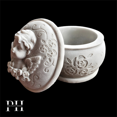 Ob 2629 - Melek Kutu Ham Polyester Dekoratif Obje