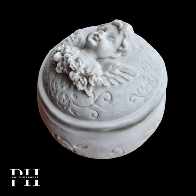 Ob 2629 - Melek Kutu Ham Polyester Dekoratif Obje