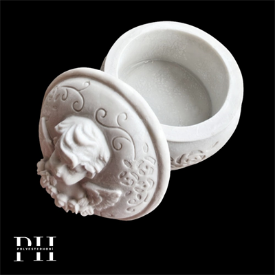 Ob 2629 - Melek Kutu Ham Polyester Dekoratif Obje