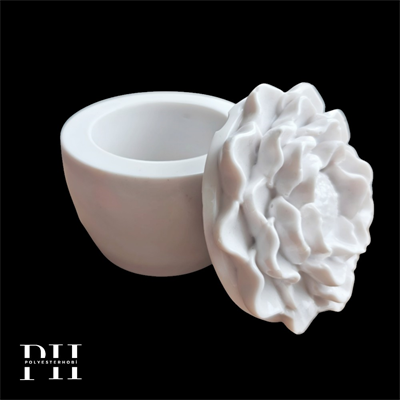 Ob 2630 - Çiçek Kutu Ham Polyester Dekoratif Obje