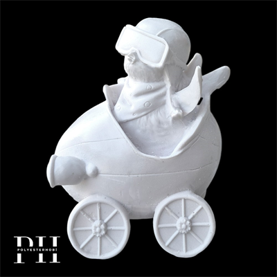 Ob 2638 - Pilot Civciv Biblo Ham Polyester Dekoratif Obje