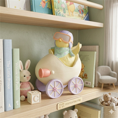 Ob 2638 - Pilot Civciv Biblo Ham Polyester Dekoratif Obje