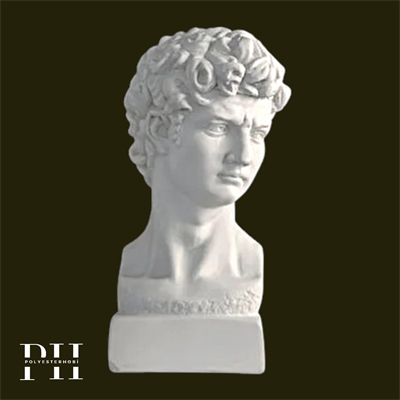 Ob 2639 - David Mitolojik Heykel Ham Polyester Dekoratif Büst