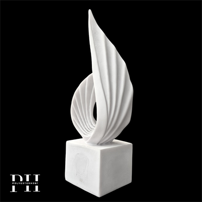 Ob 2641 - Kanat Soyut Kaideli Heykel Ham Polyester Dekoratif Obje