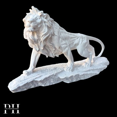 Ob 2696 - Aslan Heykel  Ham Polyester Ev Dekor Obje