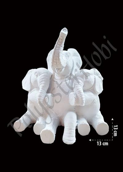 OB 510 - Fil Ailesi Biblo Ham Polyester Obje