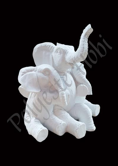 OB 510 - Fil Ailesi Biblo Ham Polyester Obje