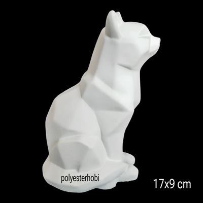 Ob 514 - Kübik Kedi Ham Polyester Obje