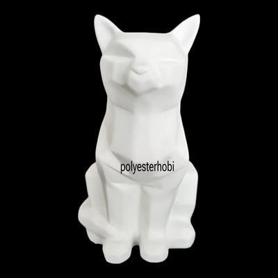 Ob 514 - Kübik Kedi Ham Polyester Obje