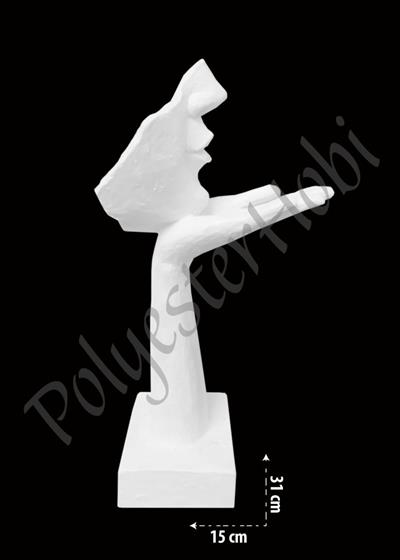 OB 524 - Öpücük Maske Ham Polyester  Heykel