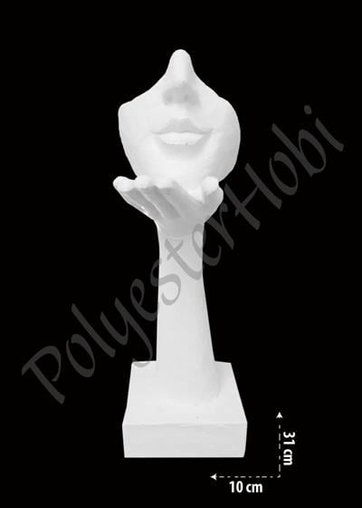 OB 524 - Öpücük Maske Ham Polyester  Heykel