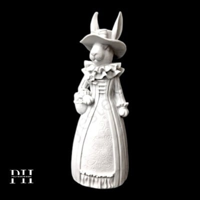 OB 666 - Tavşan Kontes Ham Polyester Obje