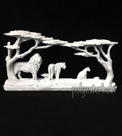 OB 690 - Aslan Safari Pano Ham Polyester Obje