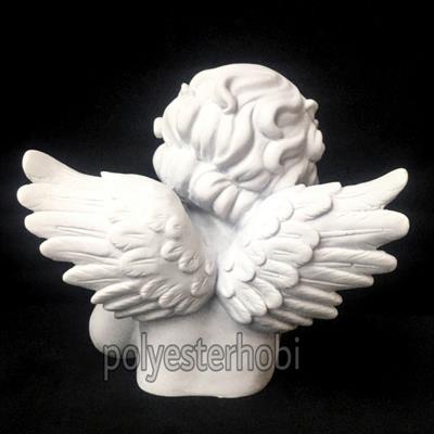 OB 884 - Masum Yüzlü Melek Ham Polyester Obje