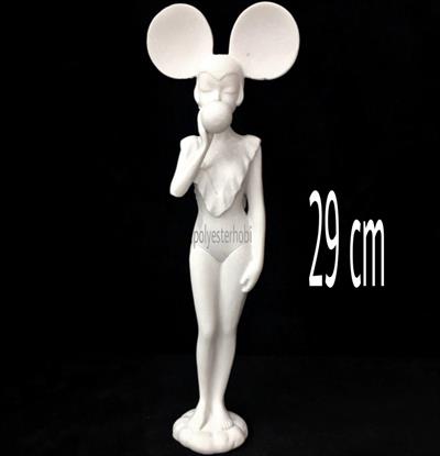 OB 915 - MİKİ TAVŞAN KIZ HAM POLYESTER BİBLO