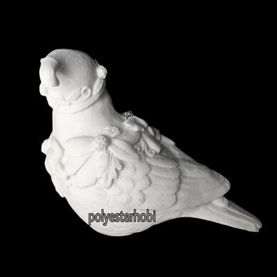 OB 974 - Asılabilir Mini Kuş Ham Polyester Obje