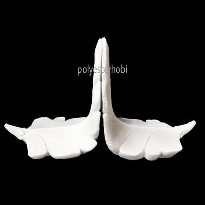 Ob 977 - Yaprak Kitap Tutucu Ham Polyester Obje