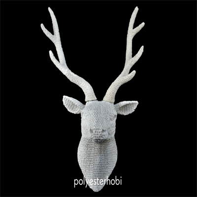 Ob 997 - Zincir Dekorlu Duvar Geyik Ham Polyester Asılabilir Dekor