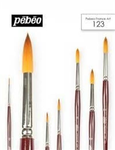 Pebeo 123 Seri Yuvarlak Uçlu Fırça No:9