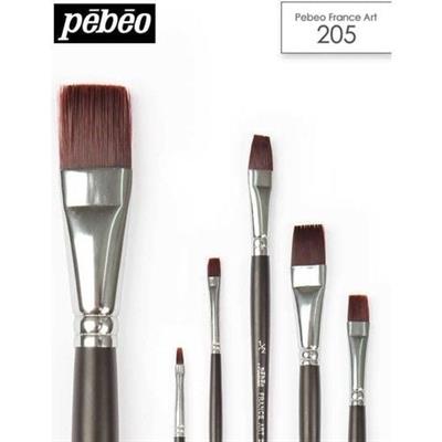 Pebeo 205 Seri Düz Kesik Uçlu Fırça No:5/8