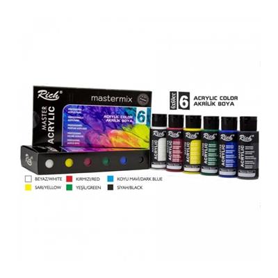 RİCH MASTERMİX AKRİLİK 60 CC 6 LI SET