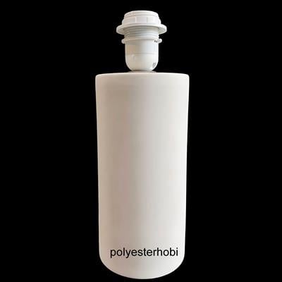SA 015 - Modern Silindir Formlu Ham Seramik Dekoratif Abajur